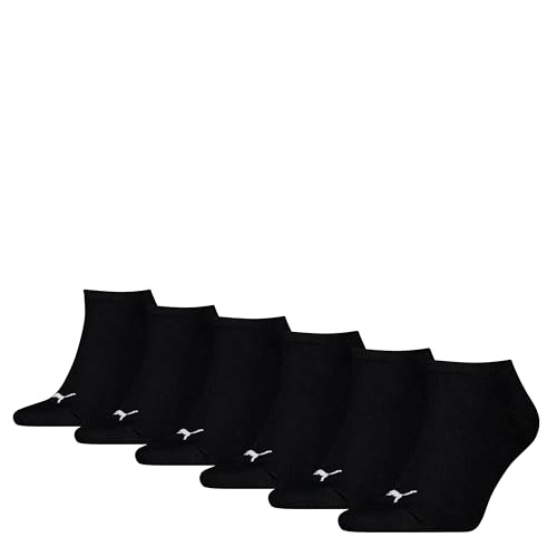 Puma Unisex Plain Sneaker, Black-New, 39/42 (5er Pack)
