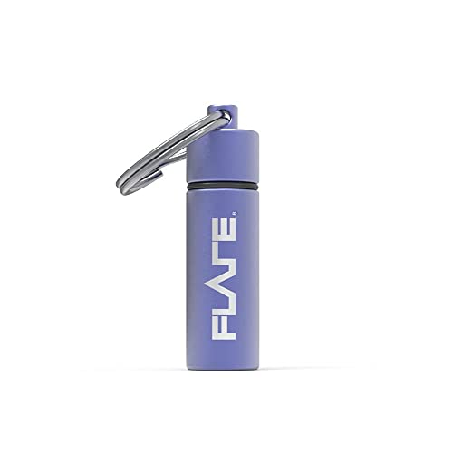 Flare Audio Kapselviolett – robustes, leichtes Aluminium, wasserdicht, Schlüsselanhänger