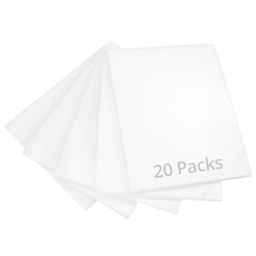 QWORK® 20 Stück Ölauffangmatte, 50 x 40 x 0.5 cm Ölsaugtücher, Ölauffangmatte für Fabriken, Öldepots, Reparaturwerkstätten