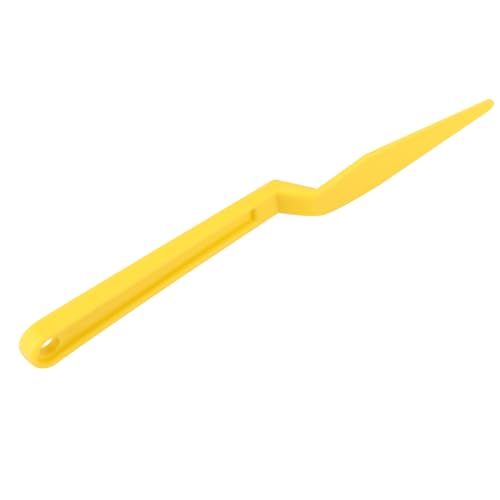 VINTORKY 1 Stück Wickelschaber Autoschrott Werkzeug Auto Schaber Blasenentferner Langgriff Schaber Folienrakel Schaber mit Magnet Schaber für Autofolien Rakelschneider Yellow