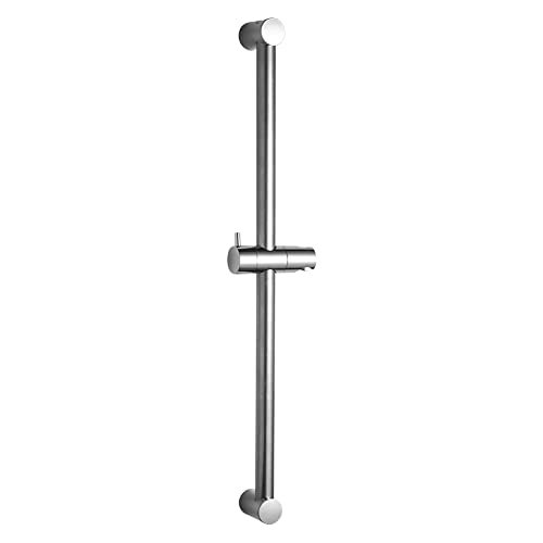 OFFO Duschstange 60 cm, Edelstahl Brausestange 60cm mit Duschkopfhalterung, Segmentiert Brausestange Verstellbar Abstand 28 bis 61cm, Chrom