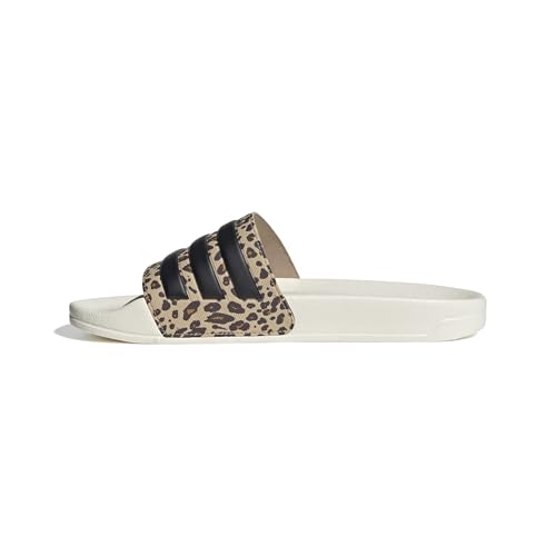 adidas Adilette Shower Slides Unisex Schiebe-Sandalen, Off White Core Black Magic Beige, 40.5 EU
