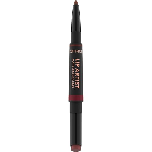 Catrice Lip Artist Matte Lipstick & Liner, Nr. 040, Rot, hochpigmentiert, farbintensiv, matt, vegan, ohne Parfüm, ölfrei, ohne Alkohol, 1er Pack (1.74g)