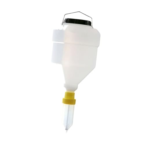 Milageto Saucenspender, nachfüllbare Salatdressing-Flasche, hängend Sauciere Soßenkanne, Gewürzflasche, 5 L für Restaurant, Picknick, Outdoor, Camping, Ketchup, Partys, Gelb