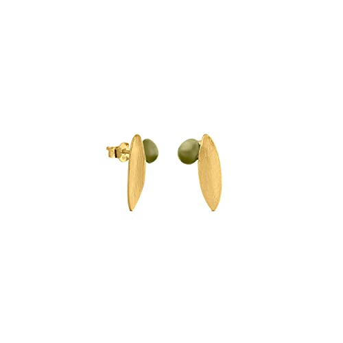 OLIVIA GOLDENE OHRRINGE | Entworfen von Clara Niubò | Olivia-Kollektion | 24K vergoldete vergoldete Metallohrringe | Golden