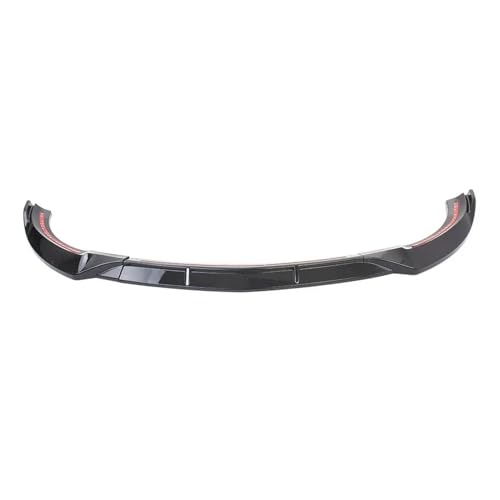 Frontstoßstangen-Spoiler Kompatibel mit Mercedes Benz W213 E-Klasse Limousine 4 Türen Sport 2017 2018 2019 mit Carbonfaser-Look / Schwarz glänzend Splitter (Color : Glossy Black)