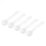 QUARKZMAN 3.2" x 0.8" 1g Lange Stiel Plastik Messlöffel 20Stk Klar Messlöffel Rund Böden für Pulver Granulat Kaffee Backhilfsmittel und Eiweiß, wiederverwendbar