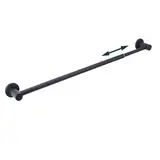 45,7–80 cm verstellbare magnetische Gardinenstange für Metalltür, magnetischer Handtuchhalter für Küche, Kühlschrank, Magnet-Kalender, Diagrammstange für Klassenzimmer, Whiteboard, schwarz, 1 Stück