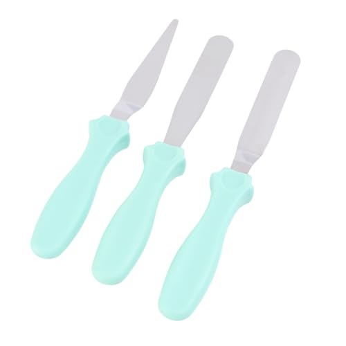 Ciieeo 3-teiliges Set Kuchen Spachtel Backen Werkzeuge Edelstahl Creme Schaber Für