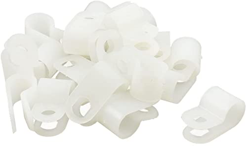 Kabel-Finisher, Kabelmanagement-Organizer-Klemmen for Zuhause und Büro, 20 Stück UC-1 Kunststoff-Drahtkabel-Clip-Fixierer, Nylon-Kabelklemmen-Befestiger