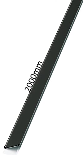 Alu-Blechstreifen 2m lang, 50mm breit, Alublech Streifenblech Alustreifen Dachblech Fassadenblech für Dachbau und Fassadenbau in anthrazit grau RAL 7016 (50mm x 2.000mm)