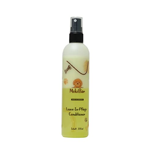 Moki Bär Leave-In-Pflege Conditioner für Hunde 200 ml I Mit wertvollem Arganöl aus Marokko I Für geschmeidiges Fell und Gute Kämmbarkeit I Made in Germany