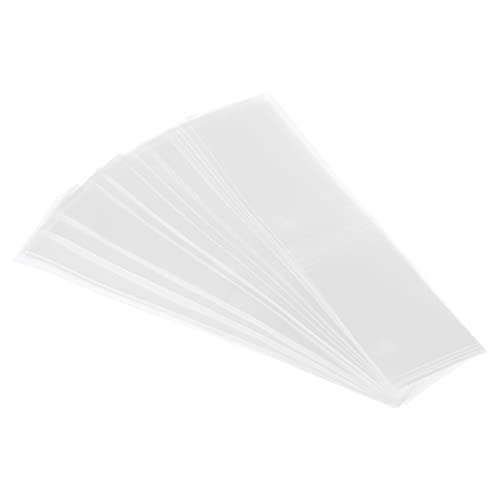 PATIKIL 250Pack Perforierte Folie PVC Schrumpfband für Kappe 2.76 zu 2.91" 118x30mm Klar