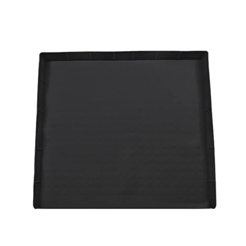 PLCPDM Kleine Kühlschrank-Silikonmatten, 60 x 60 cm, waschbare Abtropfschale mit erhöhtem Rand, Schutzmatten für einfache Reinigung