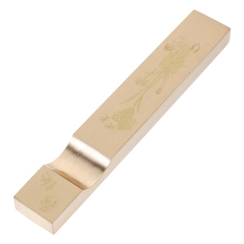 BESPORTBLE Kalligraphie-briefbeschwerer Aus Messing Kalligraphie-briefbeschwerer Aus Metall Stabiler Briefbeschwerer Aus Messing Pinselhalter Für Kunst