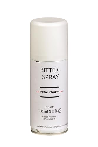 Rebopharm Bitterspray für Hunde & Katzen: Effektiver Schutz vor Kauen & Lecken, Sicher für Möbel & Textilien, Langanhaltender Bittergeschmack, Einfache Anwendung, 100 ml