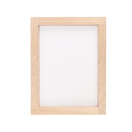 ANCLLO Antike Papierherstellungsmethode Holzpapierherstellung Basteln Papierherstellung Form Rahmen Bildschirm für DIY Handwerk Zubehör 19 x 25 cm