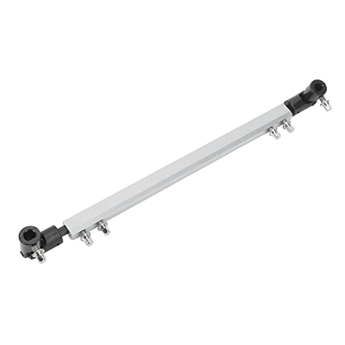 Professionelle Doppel-Bassdrum-Pedal-Verbindungsstange für Trommelhammer – Robuste Dual-Trigger-Verbindungsstange für Musiker und Schlagzeuger (Silberfarbe)