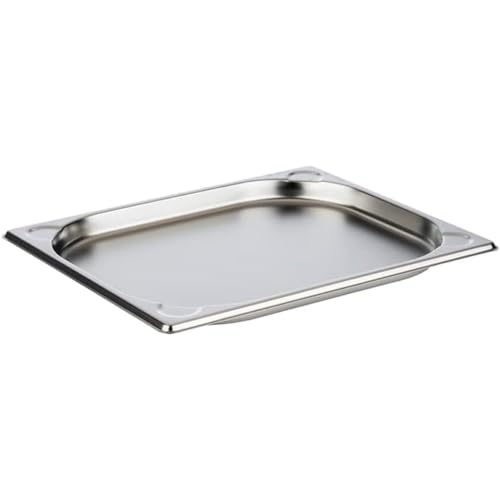 APS 81200 GN-Behälter 1/2, Gastronormbehälter Edelstahl/Abmessungen 265 x 325 mm/Höhe 20 mm/Volumen 1 Liter