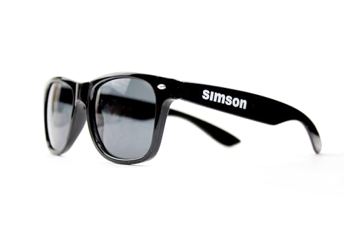 Sonnenbrille m. Kunststoffgestell, schwarz, UV400-Sonnenschutz - Material: Polycarbonat - Bügel beidseitig bedruckt