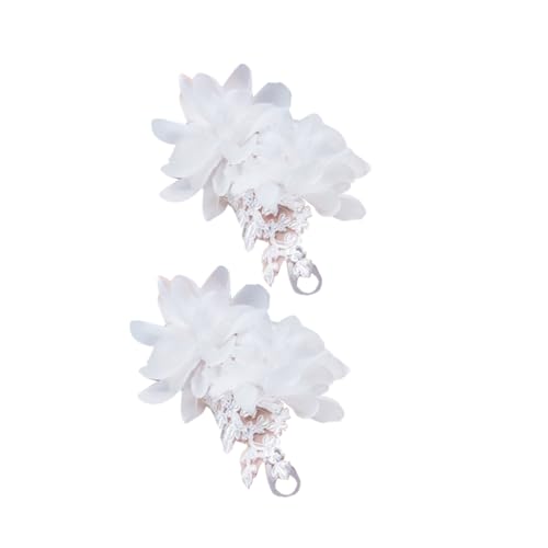 SHERCHPRY 1 Paar Mädchen Handgelenk Fäustlinge für Kinder Kindershows Halloween+Kostüme Spitzenblumen am Handgelenk Oogy Boogy Halloween-Kostüm Handschuhe Blumenmädchen Zubehör Weiß