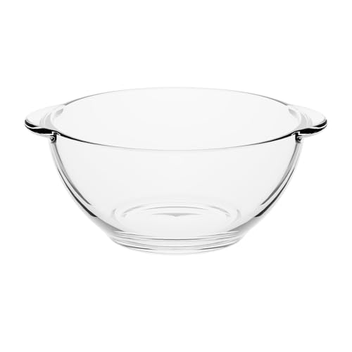 Domotti Suppentasse 500ml mit Henkeln Suppenschale transparent aus Glas für Suppe Müsli Dessert spülmaschinenfest