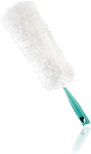 Leifheit waschbarer Staubwedel Duster XL mit antistatischen Mikrofasern gegen Staub, extra Langer Staubwischer auch für Heizkörper, Softer Staubfänger für alle Oberflächen, Click-System
