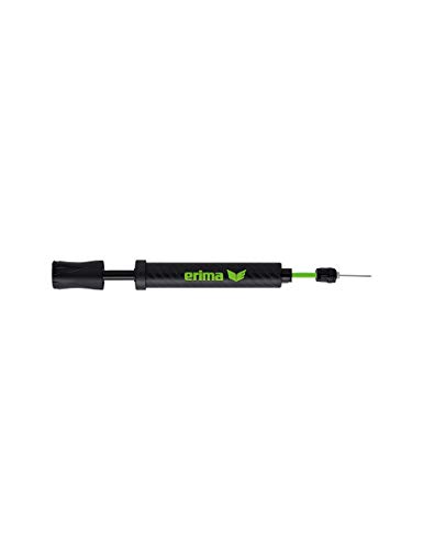 Erima Ballpumpe Luftpumpe 8 Inch, Schwarz/Green Gecko