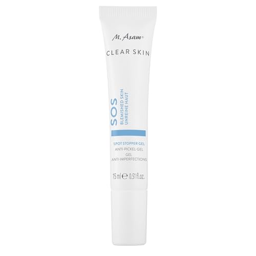 M. Asam CLEAR SKIN Spot Stopper Gel (15ml) – Anti-Pickel-Gel Mit Salizylsäure, Zink & Niacinamid, Reduziert Rötungen, Fördert Abheilung, Transparent & Parfümfrei