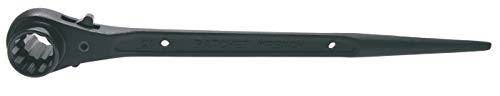 BGS 309 | Gerüstbauer-Knarre | SW 17 x 21 mm | CV-Stahl | Gerüstbauratsche / Gerüstbauknarre | rechts / links umschaltbar