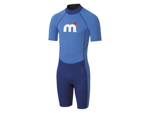 Mistral Herren Neopren Shorty, Wassersport Anzug zum Stand-Up Paddling, Surfen, Schwimmen (Blau-Navy, M)