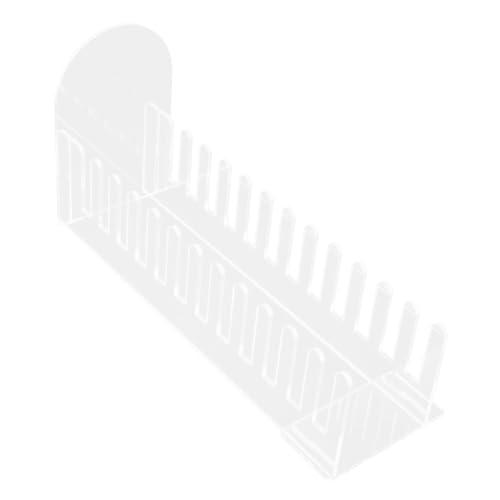 Ciieeo Grußkartenständer Sticker Display Rack Postkarten-Display-Organizer Displayhalter für den Schreibtisch Tischkartenständer Tragbarer Kartenständer Tischständer Acryl Transparent