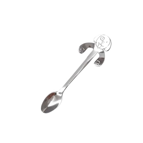 BESTonZON Kaffeelöffel in Hundeform Aus 304 Edelstahl Dessert-rührlöffel Haustier-löffel für Zuhause Küche Bar