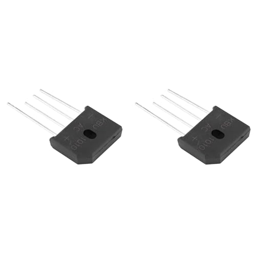 2 Stück 10A 1000V Diodenbrücke KBU1010 Gleichrichterbrücke Elektronische Schaltungen Haushaltsgeräte