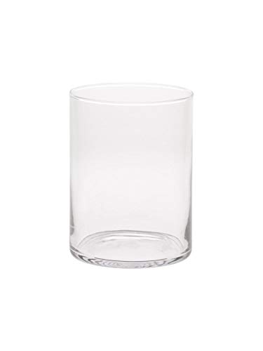 INNA-Glas Zylinder Windlicht Sanya AIR aus Glas, klar, 21,5cm, Ø13,5cm - Kerzen Glas/Glasvase