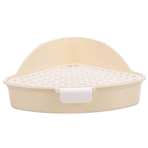 Beaupretty Katzentoilette Hundetoilette Drinnen Töpfchen Für Haustiere Haustiertöpfchen Für Hunde Im Innenbereich Kaninchentoilette Toilettenkäfig Für Haustiere Anti-Fall Weiß Urinal Plastik