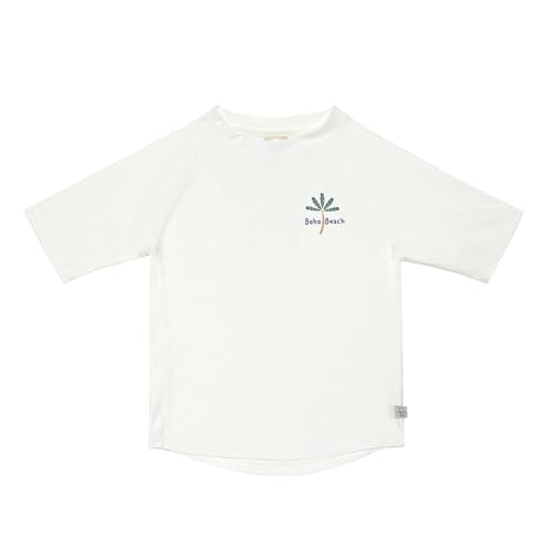 LÄSSIG Unisex Baby Schwimmshirt Kinder Rash-Guard-Shirt, Weiß, 86 EU