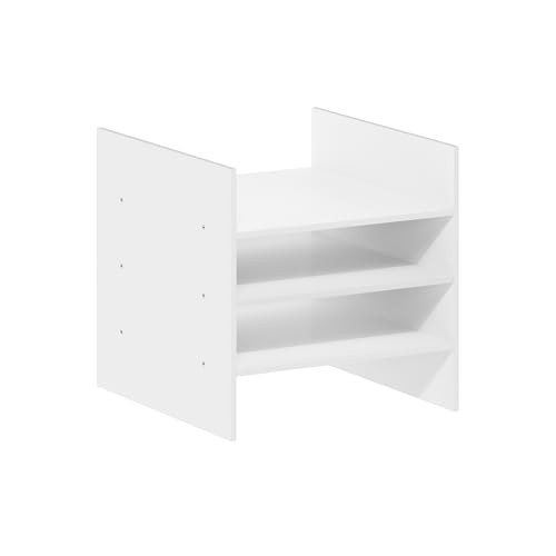 Furinno Cubicle Aktenordner-Würfeleinsatz mit 3 Ablagen, Weiß