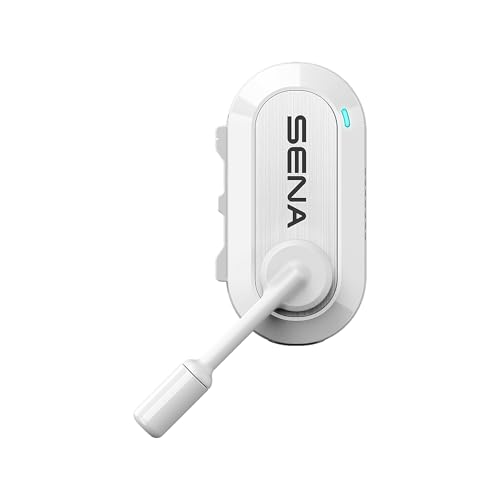 Sena BiKom 20 Outdoor Kommunikationsystem, Leichter Mesh Kommunikator mit nur 20 Gramm Gewicht (Weiß, Doppelpack)