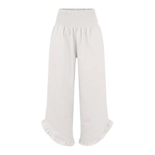 Cargo-Trainingshose für Damen, Büro, Jogger, normale Passform, Jeans, Strand, Kordelzug, öffentliche Baumwolle, hohe Taille, Skinny, weiß, XXL