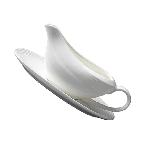MOLUCKFU Porzellan Sauciere Reinem Kreativer Saucenbehälter Für Soßen Dressings Und Dips Ideal Als Gewürzbecher Oder Sauce Boat Perfekt Für Tischdekoration Und