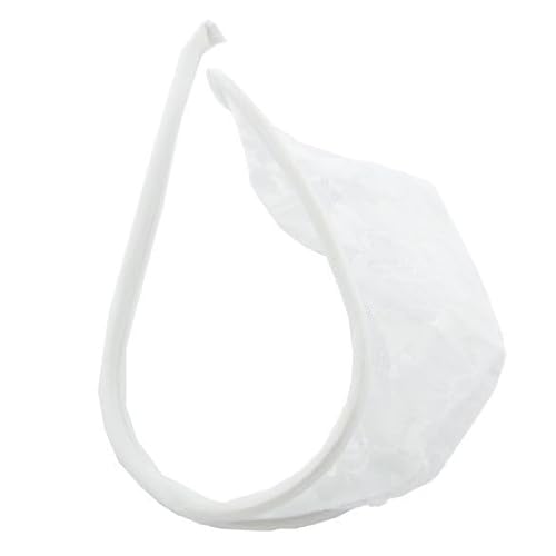 2025 - Herren C-Hosen T-zurück Spitze Unterhose Dessous Straps Strümpfe (White, One Size)