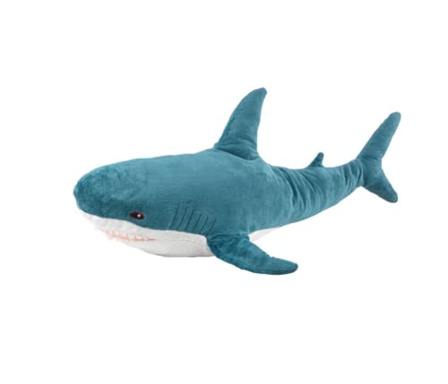 Plüsch Hai Spielzeug Kissen, 31-Zoll-Riesen Hai Plüsch Tier Spielzeug Super weich und niedlich Kissen Kinder Jungen und Mädchen Zimmer Dekoration Bedtime Geschenk (Blue, 31 inches)