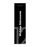Rückenschild 'wichtige Dokumente' für DIN A4 Ordner (10er Set)