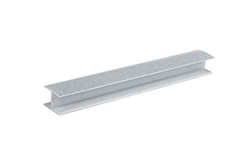 Korner Sockelblende Verbinder Aluminium Gebürstet 150mm | Sockellesite | Sockelprofil | Küchensockel | Eckverbindung | Endstück | Zubehör