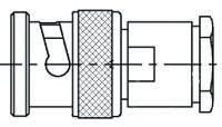 TE Connectivity Stecker Koaxialsteckverbinder BNC-Steckverbinder, Kabelmontage, für URM 70-Kabel, 75Ω, Gerade