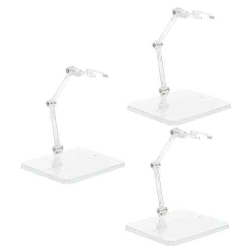 BESTonZON 3st Figurenmontagehalterung Modell-displayhalter Figurenständer Cartoon-modell-unterstützung Stützbasis Für Modell Desktop-display-rack Zubehör Für Actionfiguren Abs Transparent
