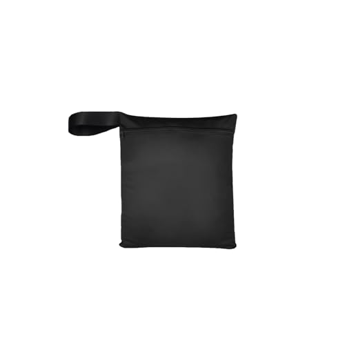 1 Stück 30 * 22.5cm Nasstasche,Wetbag,wasserdichte Wet Bag mit Reißverschluss,Wiederverwendbare Wetbag,Schwimmsachen,schmutzige Kleidung Tasche,für Badeanzüge, Strandtuch(Schwarz)