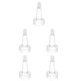 OUNONA 5St Pipette Dropper Shunt Mehrere Dropper gleichzeitig anschließen Ampullenspender Tropfenverteiler Fläschchen Essenz Flasche, Ampullen Tipp Ersatzkappen Für Ampullen Transparente Tropfenzapfen