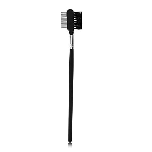 Metall Stahl Augenbrauen Kamm Wimpern Pinsel Holzgriff Doppelkopf Augenbrauenverlängerung Makeup Tool